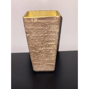 Vintage Shawnee Burlap Weave Art Pottery Ceramic Vase “ Shawnee U.S.A. 868”